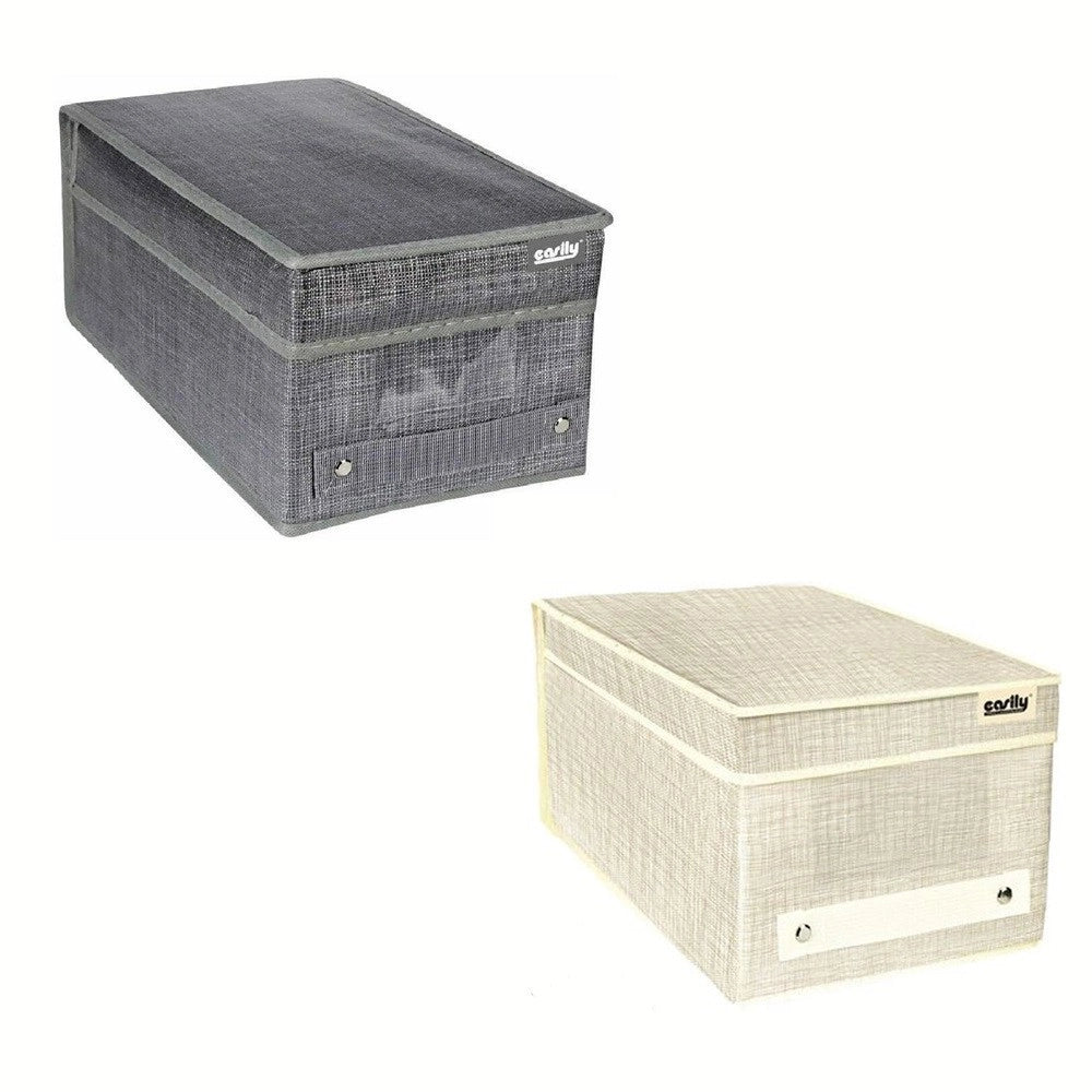 Trade Shop - Scatola Portadocumenti Da Ufficio Box Organizer Portatutto 18 X 33 X 15 Cm 69689 -