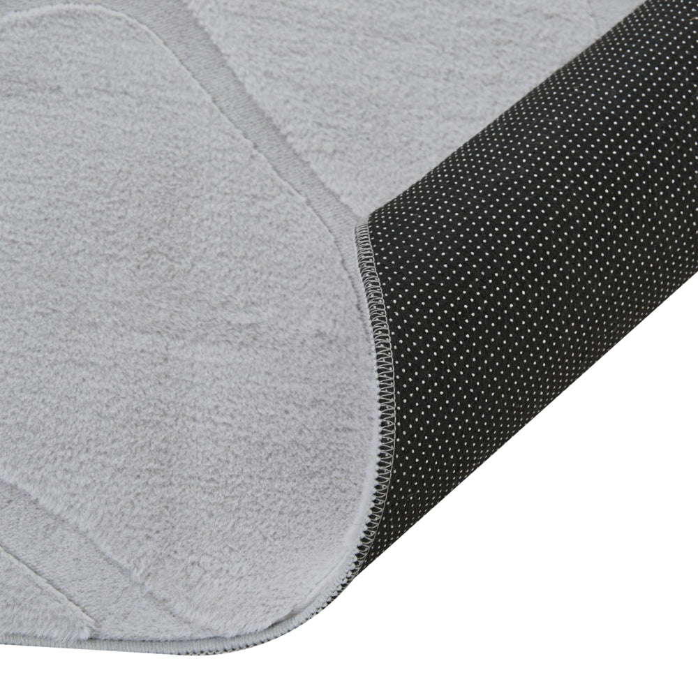 Tappeto decorativo rettangolare in jacquard, 160 x 230 cm, tortora design elegante