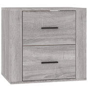 Comodino | Armadio da Notte | Mobiletto da notte a Muro Grigio Sonoma 50x36x47 cm