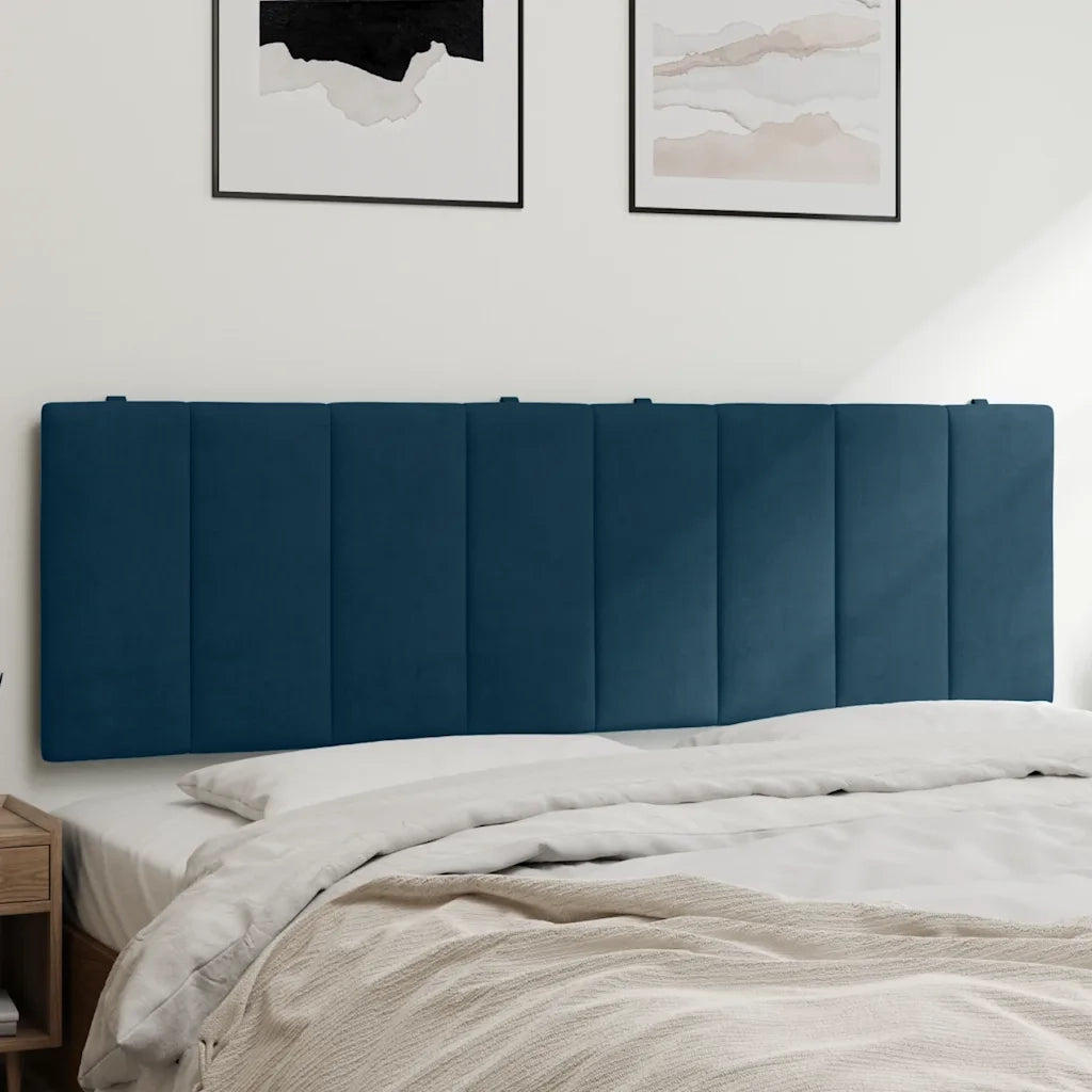 Cuscino Testiera Hanko Blu 160 cm in Velluto CFW7962959