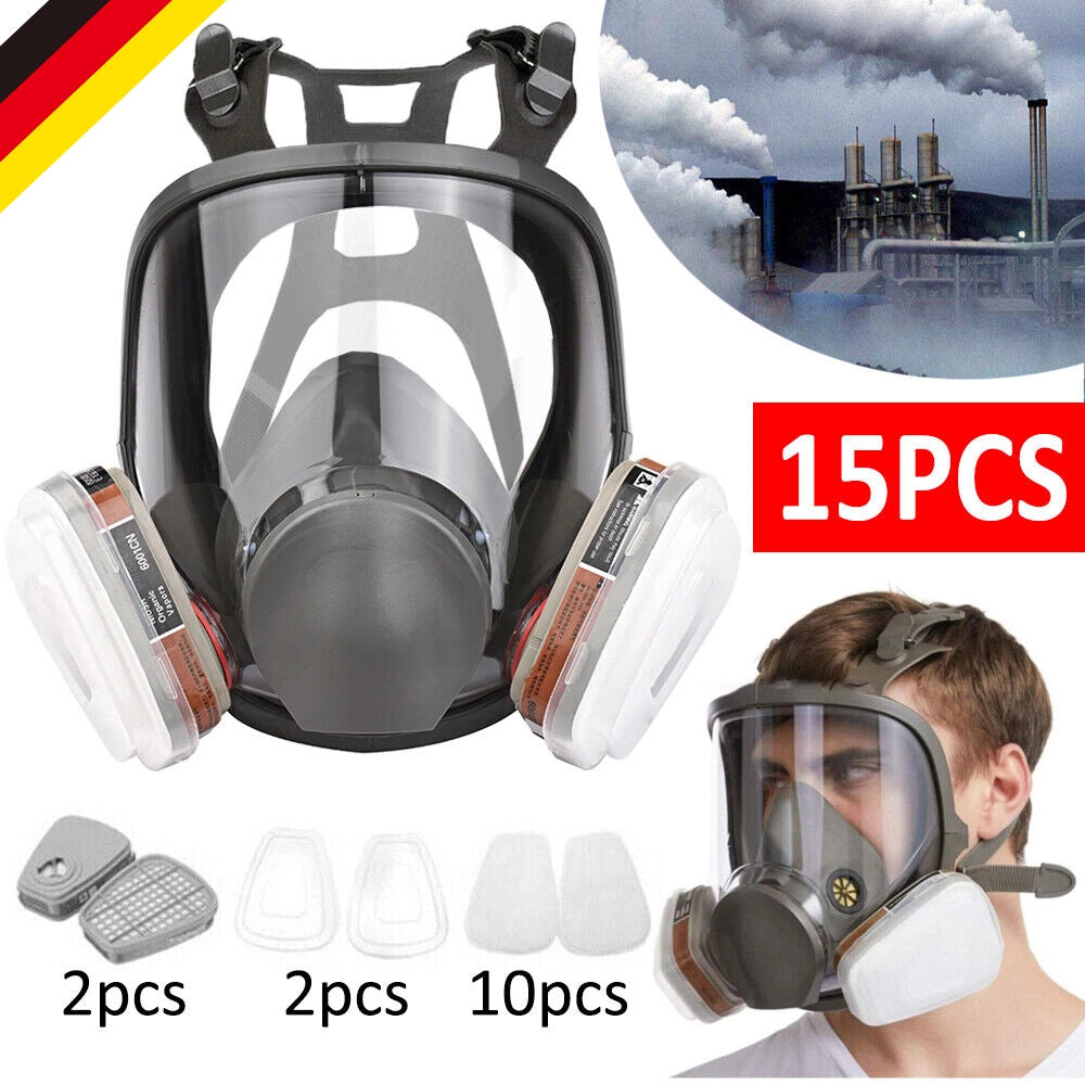 Maschera Antigas Facciale Completo 15-in-1 ¨C Xylo ¨C Protezione Respiratoria Chimica 95%