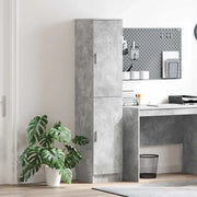 Credenza-Buffet-Armadio da cucina Grigio cemento 35 x 39 x 168 cm