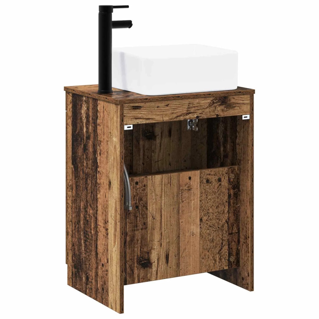 Set di mobili per il bagno Legno antico Legno ingegnerizzato 3404238