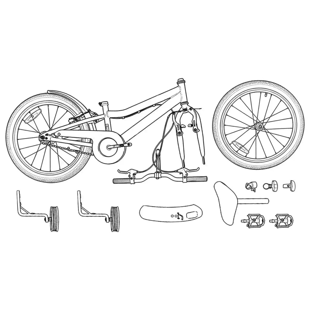 Bicicletta per Bambini | Bici per bambini 14 Pollici per bambini da 3 a 5 anni