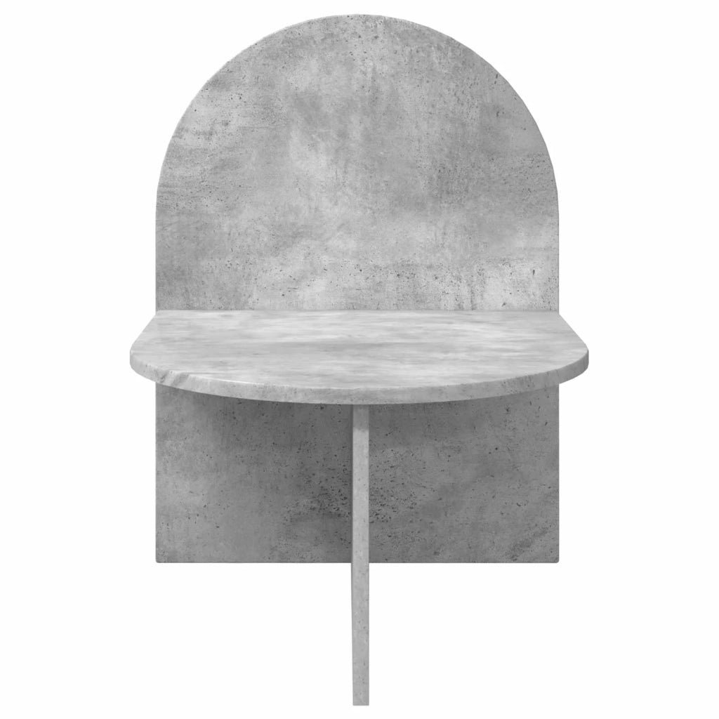 Comodino 2 pcs Grigio Cemento 48 x 49 x 65 cm