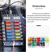 Trade Shop - Fusibili Assortiti 101 Pz Lamellari Per Auto E Moto Barca Kit Fusibbili Standard -