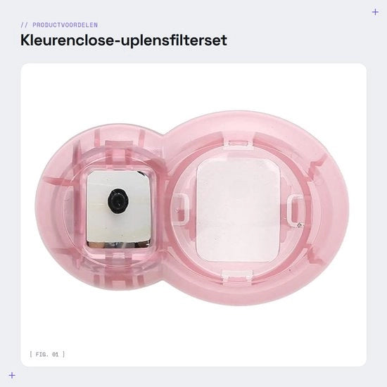 Kit di accessori per close-up filtro universale - Adatto per Instax Mini 7s/8/8+/9 - Dimensioni 6.7x14.2cm - Specchio per selfie