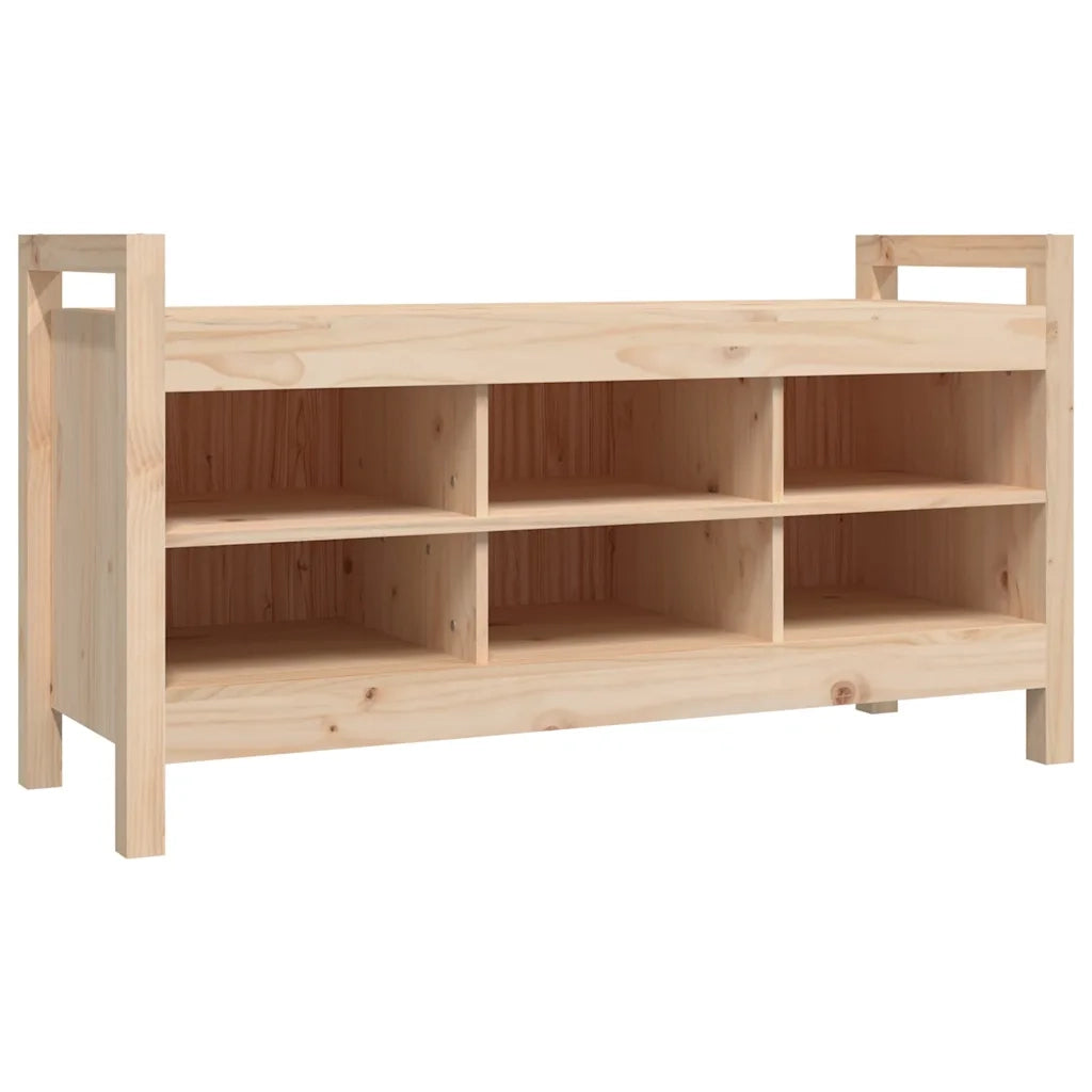 Panca da ingresso-Sgabello-Panca da Corridoio 110x40x60 cm in Legno Massello di Pino