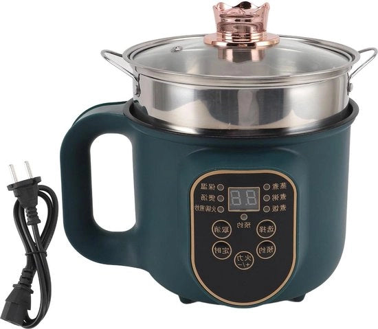 Cottura Risoni 18 Litri con Valvola di Vapore - Multicooker - Programmazione Intelligente - Piccola Piastra Elettrica - Pasta Zuppa - Bistecche Uova Avena.