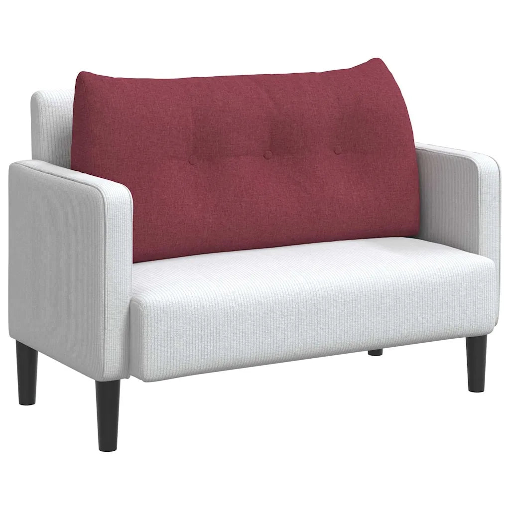 Cuscino per Schiena Rosso Vino 100 x 24 x 50 cm Tessuto