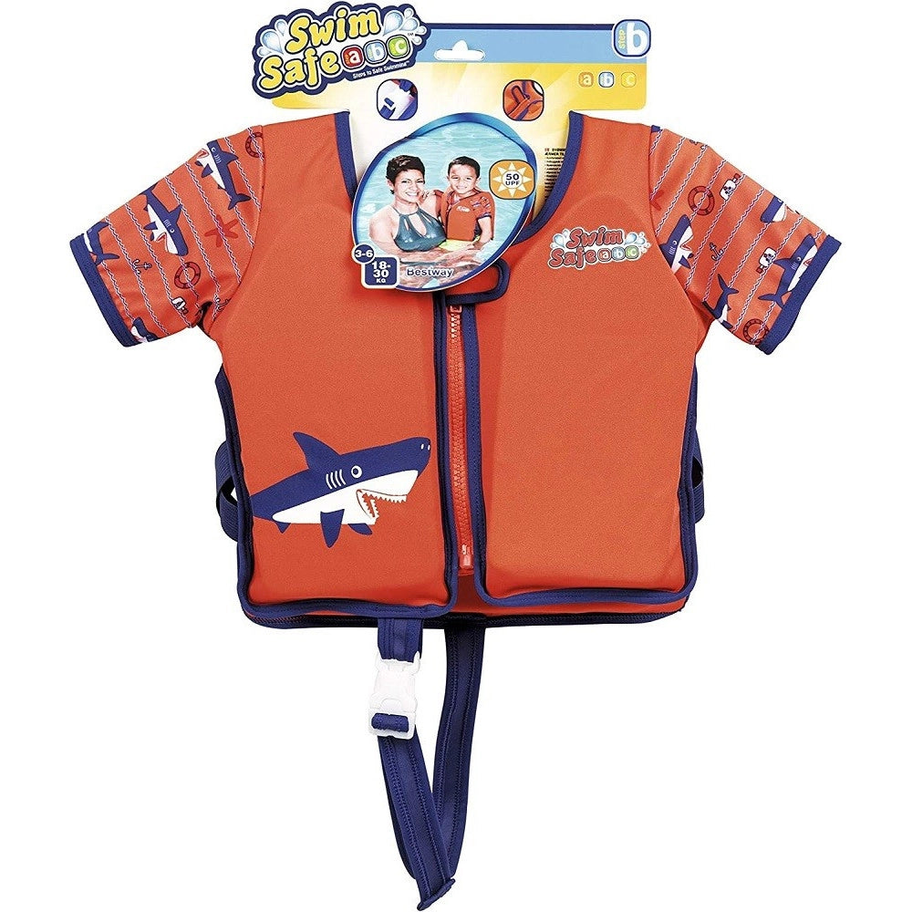 Trade Shop - Giubbotto Salvagente Giubbetto Swim Safe Gilet Gonfiabile Bambini Maniche 32147 -