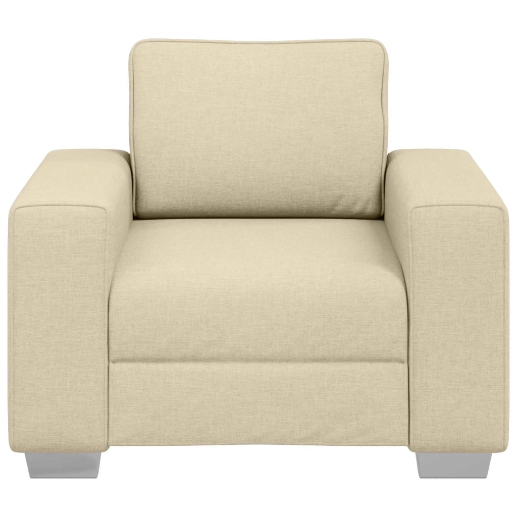 Poltrona | Sedia Relax Sofa Crema 100 cm Tessuto