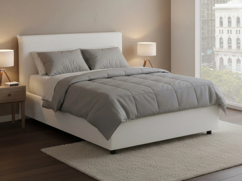 Ante, Letto Piazza e Mezza Materasso Incluso Made in Italy, Bianco