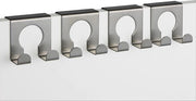 Cancello per abbigliamento, chiodo per porta, armadio a muro, chiodo per armadio, 4 ganci, 5 x 5 cm