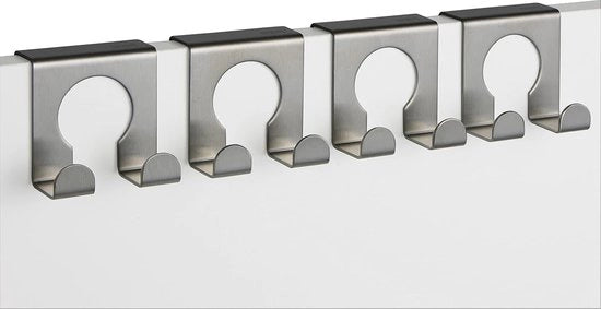 Cancello per abbigliamento, chiodo per porta, armadio a muro, chiodo per armadio, 4 ganci, 5 x 5 cm