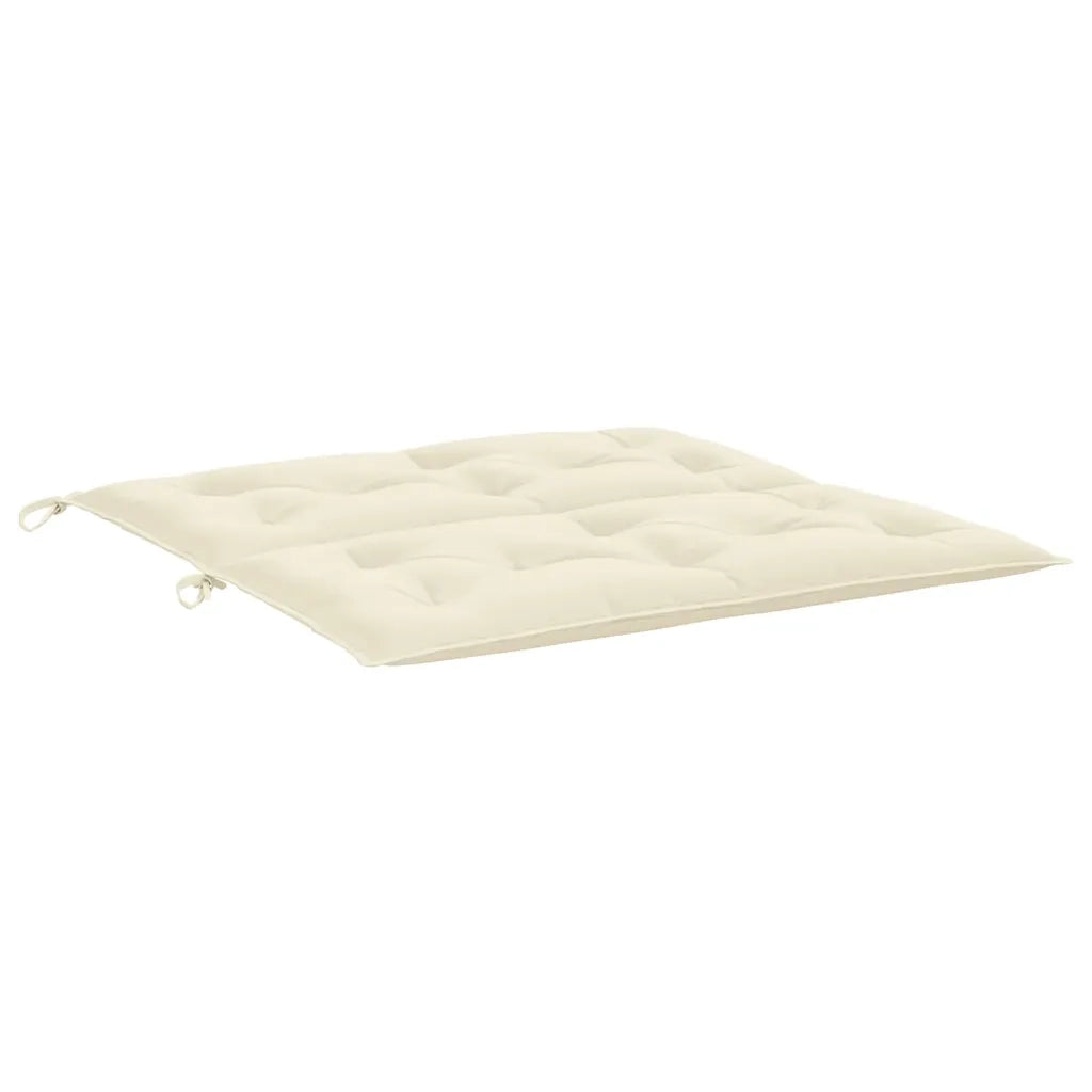 Cuscino per Panca Bianco Crema 100x(50+50)x7cm Tessuto Oxford 314994