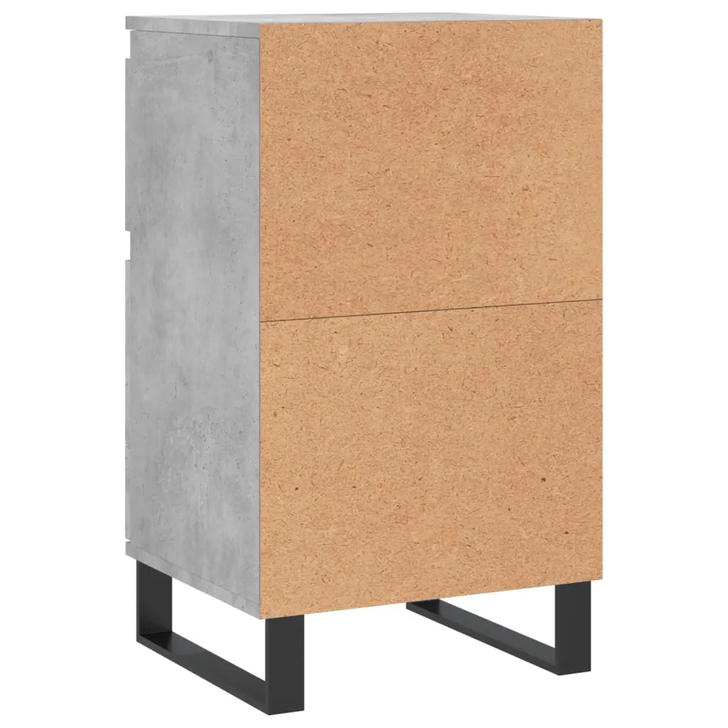 Credenze 2 pz Grigio Cemento 40x35x70 cm in Legno Multistrato 831173