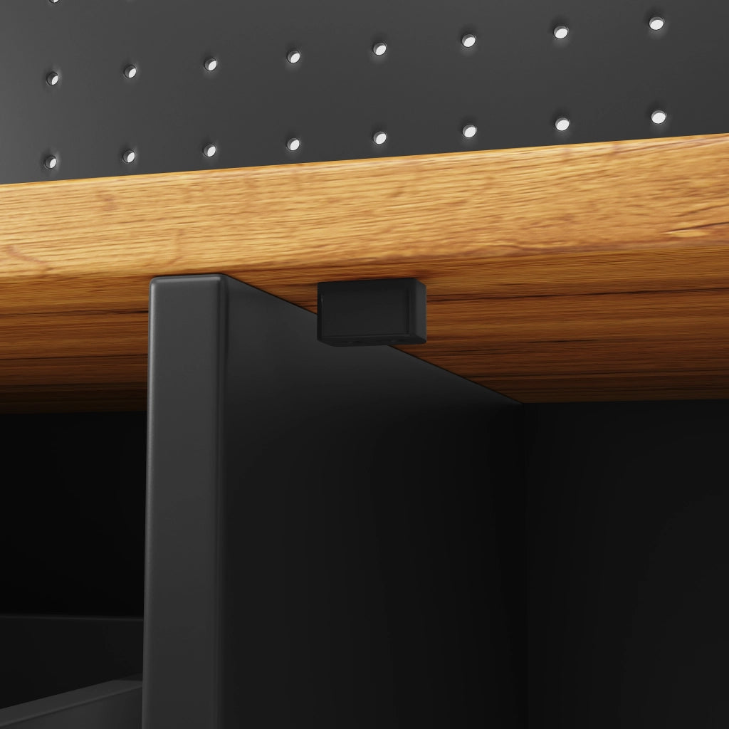 Hochschrank moderno con illuminazione LED e ante scorrevoli in vetro, 145×39×171 cm, nero