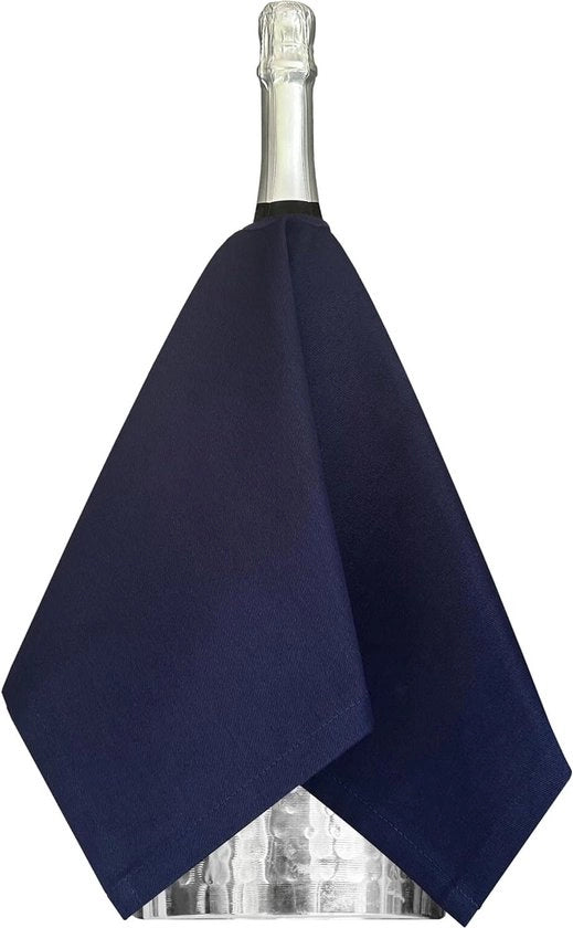 Flesseni per frigoriferi a vino - cotone 54 cm - cerchio a rete (blu reale 1 pezzo)