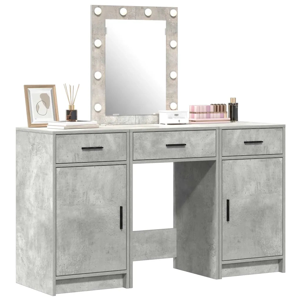Toeletta | Tavolo da Trucco Grigio 50 x 41 x 135 cm Legno multistrato