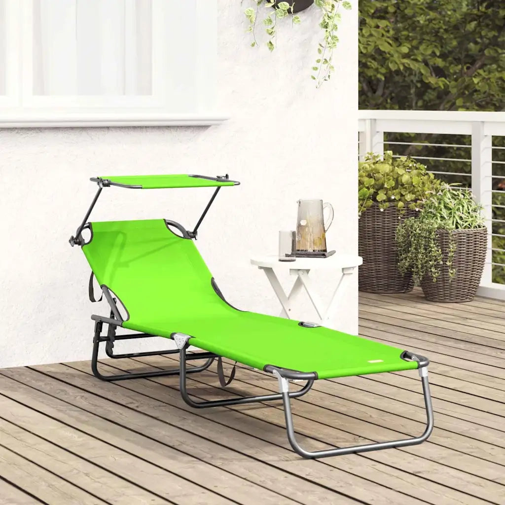 Lettino prendisole pieghevole Verde 190 x 57 x 81 cm Oxford 42003132