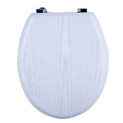Trade Shop - Copriwater Copri Sedile Wc Water Bagno Universale Con Cerniere Legno Bianco 52951a -