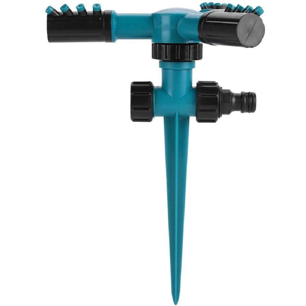 Trade Shop - Testine Spruzzatore Irrigatore Rotante A 360° Irrigazione Automatica A 3 Braccia -
