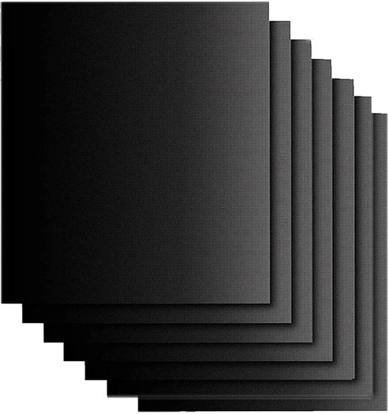 Set di 6 Mattonelle per BBQ Antiaderenti, PFOA libero, Mattonelle per Griglia e Padelle per Carne, Pesce e Verdure, Dimensioni 40 x 32,5 cm, Accessori per BBQ e Padelle