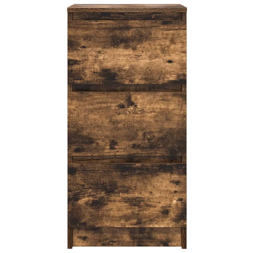 vidaXL Credenza Rovere Fumo 37,5x35x76 cm in Legno Multistrato