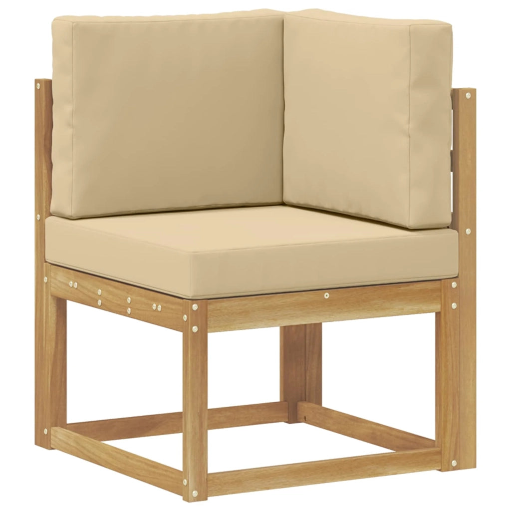 Set di divani da esterno 7 pz Bianco e Beige 3388167