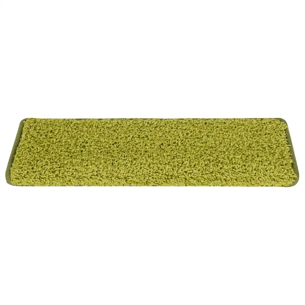 Tappetini per scale 30 pz 65x21x4 cm Verde Bordo rettangolare 3365836