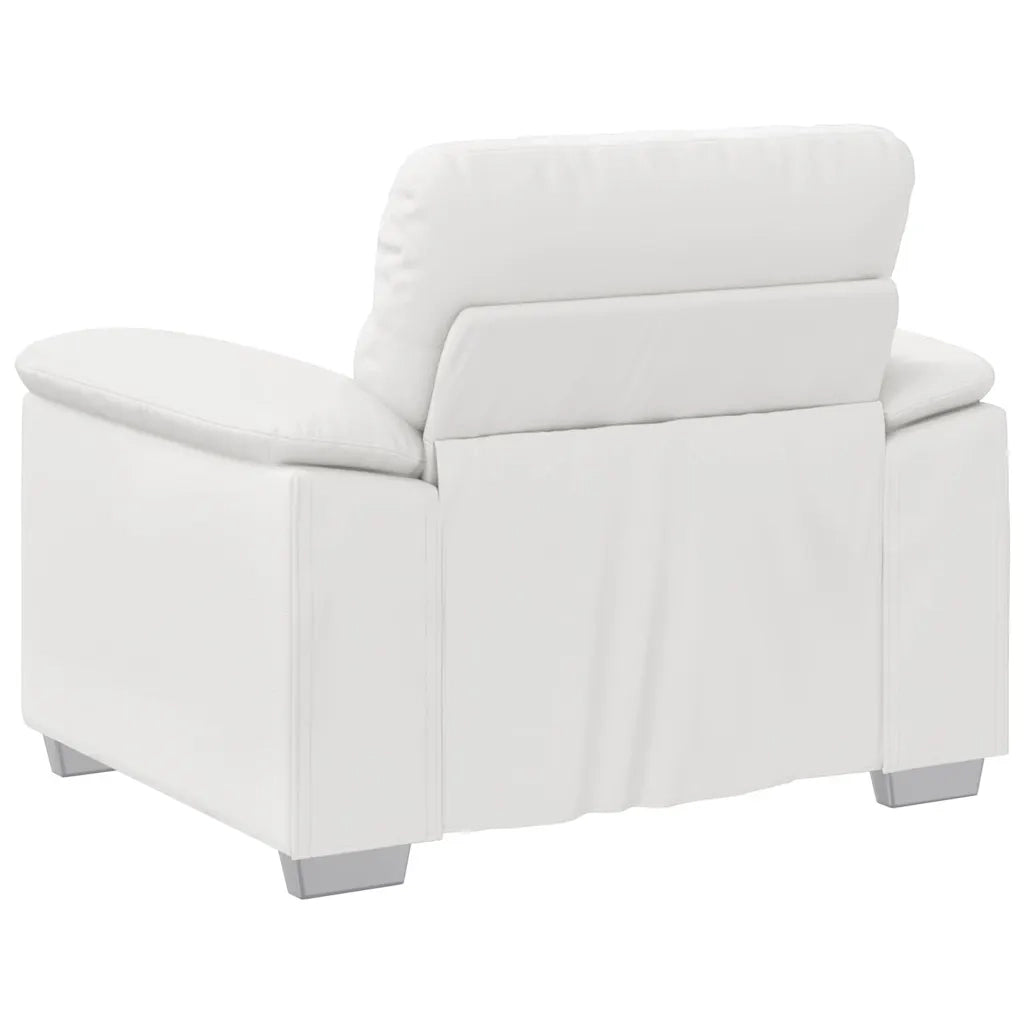 Divano Sedia-Poltrona Bianca 100x81x84 cm in Similpelle