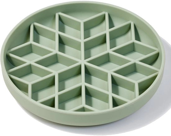 Anti-gulping hondenbak (diamant) per cani e gatti, prevenzione della winderigheit con alimentazione salutare, antiscivolo, silicio ecocompatibile.