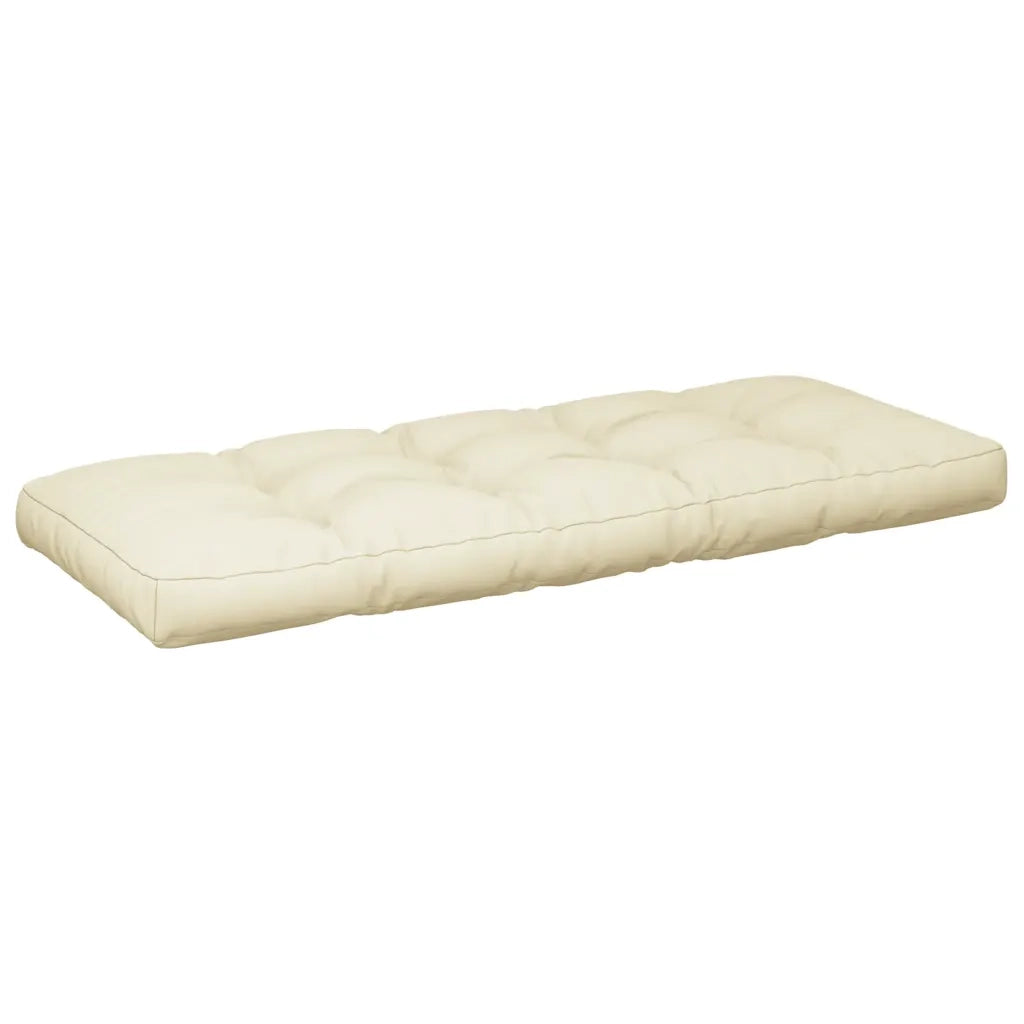 Cuscini per Pallet 2 pz Crema in Tessuto