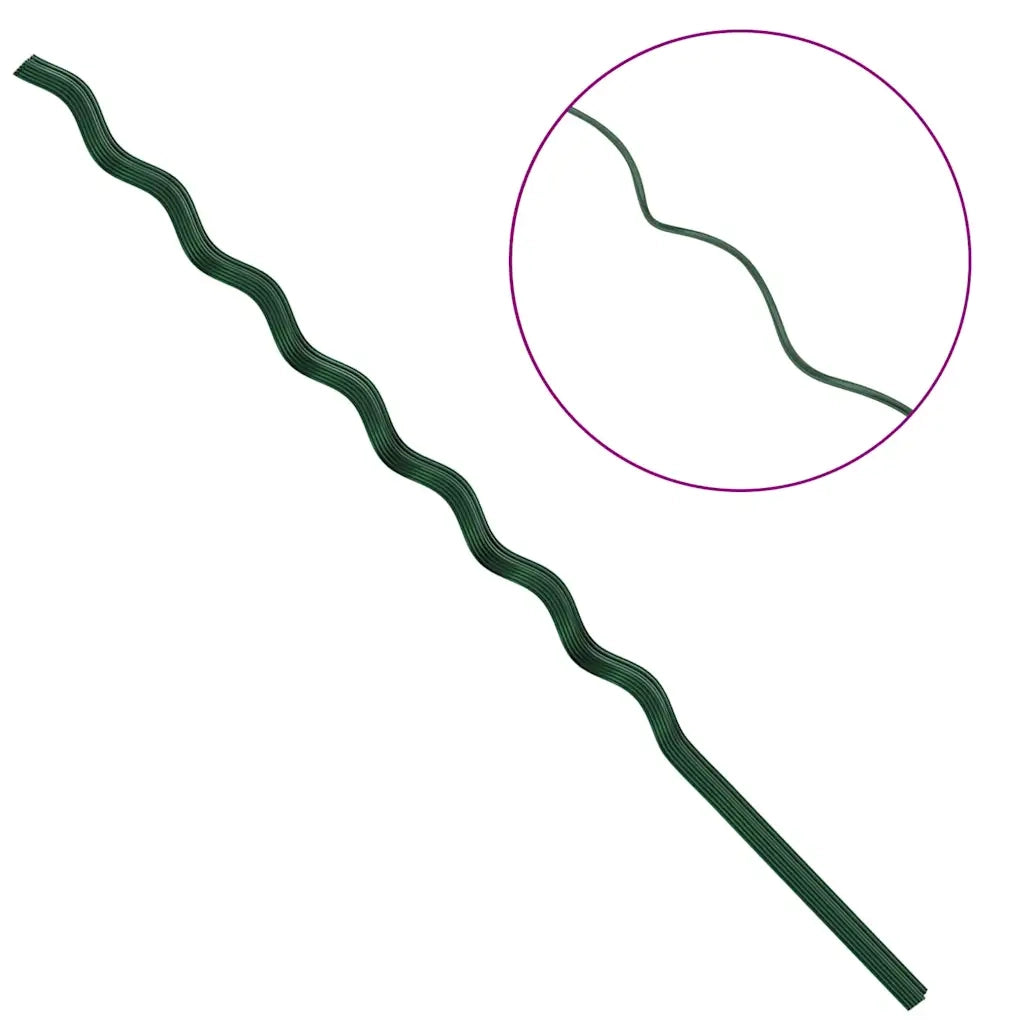 Supporto per piante 20 pz Verde 170 x 0,6 x 0,6 cm Acciaio CFW4668439