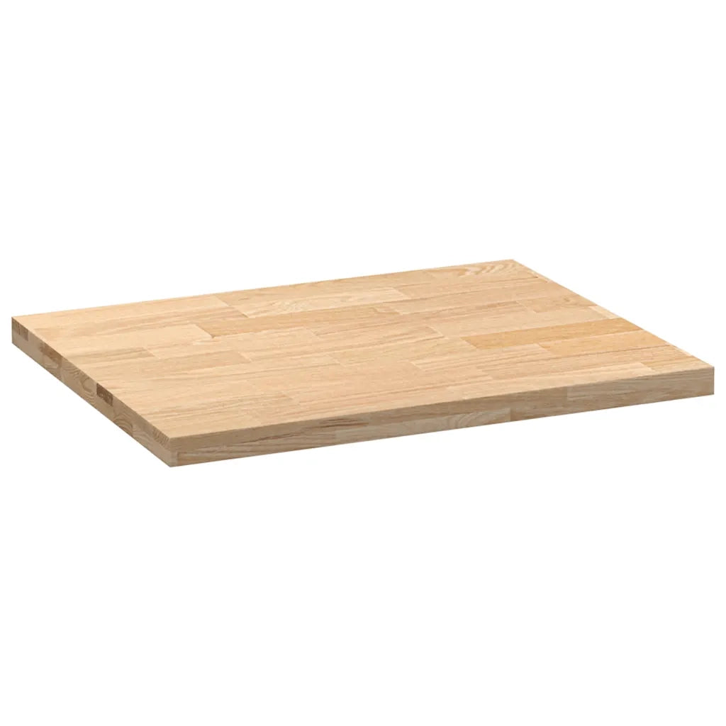 Piano di Lavoro Cucina 80x63,5x4 cm Legno Massello Rovere 4009003