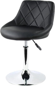 Sedia trasformabile per trucco - Rotativa - Nero - Pelle PU