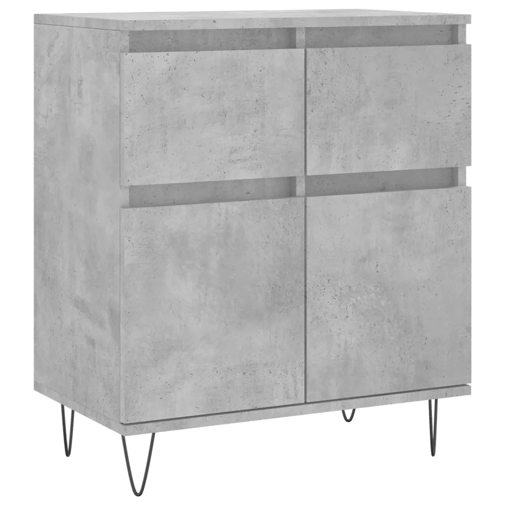 Credenza | Madia | Buffet da pranzo | Armadio da pranzo Grigio Cemento 60x35x70 cm in Legno Multistrato