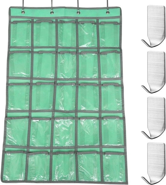 4 pezzi di appesi per capi con chiusura adesiva per la parete, con 4 tas e orecchioni in acciaio inossidabile per la cucina, la doccia e lo studio