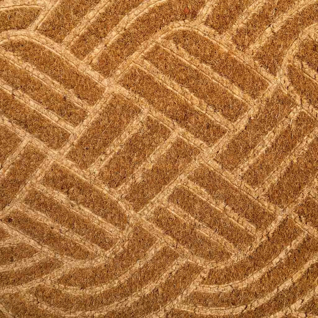 Zerbino in fibra pressata marrone 75x45
