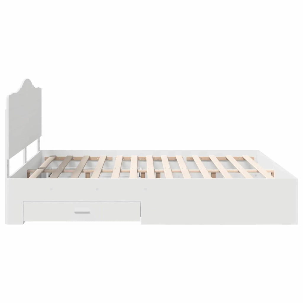 Struttura del letto Bianco 180 x 200 cm Legno multistrato