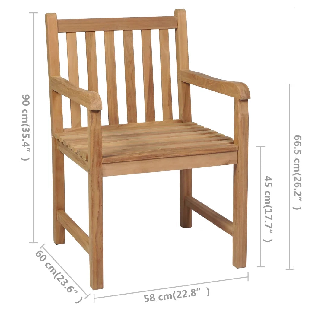 Sedie da Giardino 8 pz con Cuscini Verdi in Massello di Teak 3073063