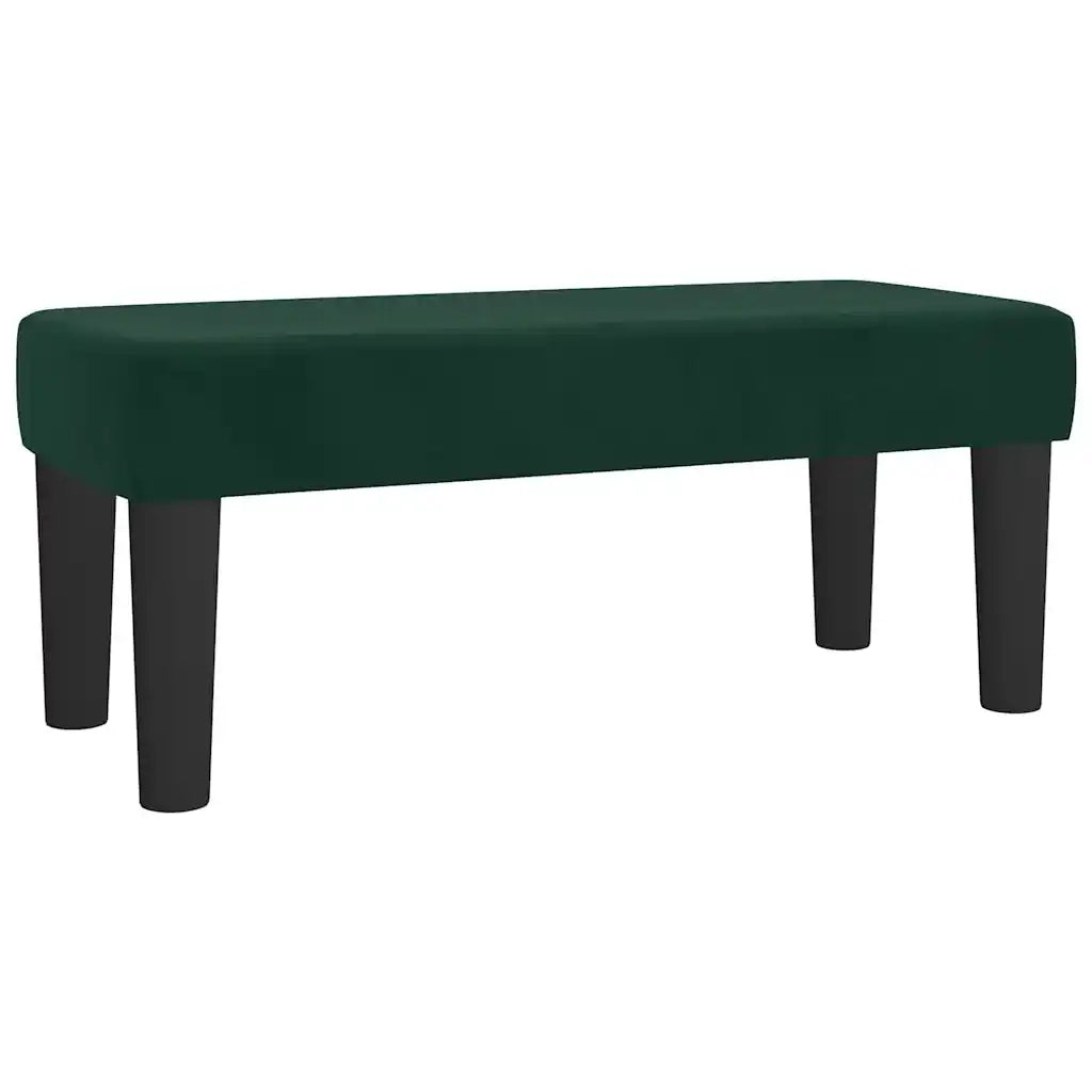 Giroletto a Molle con Materasso Verde Scuro 80x200 cm Velluto