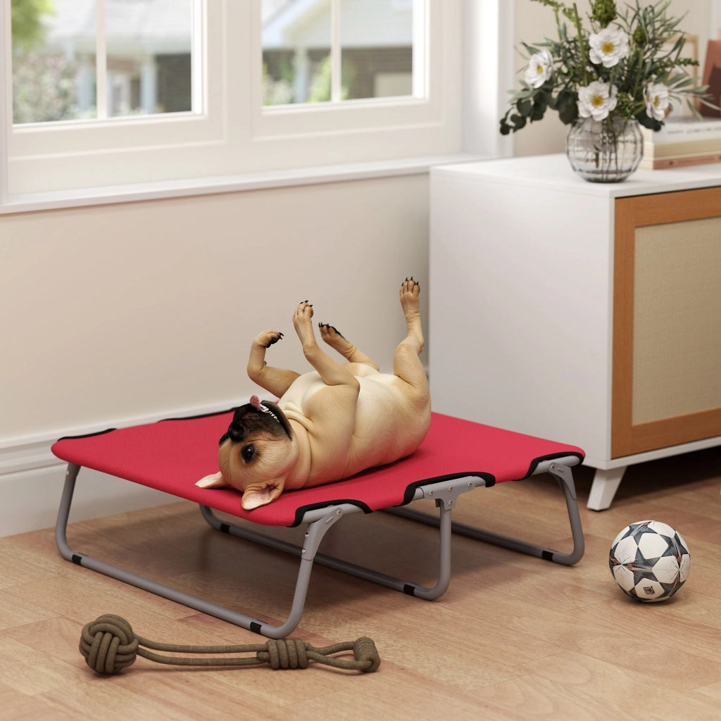 Brandina per Cani Piccoli Pieghevole 71x58x20 cm per Interno ed Esterno Rosso