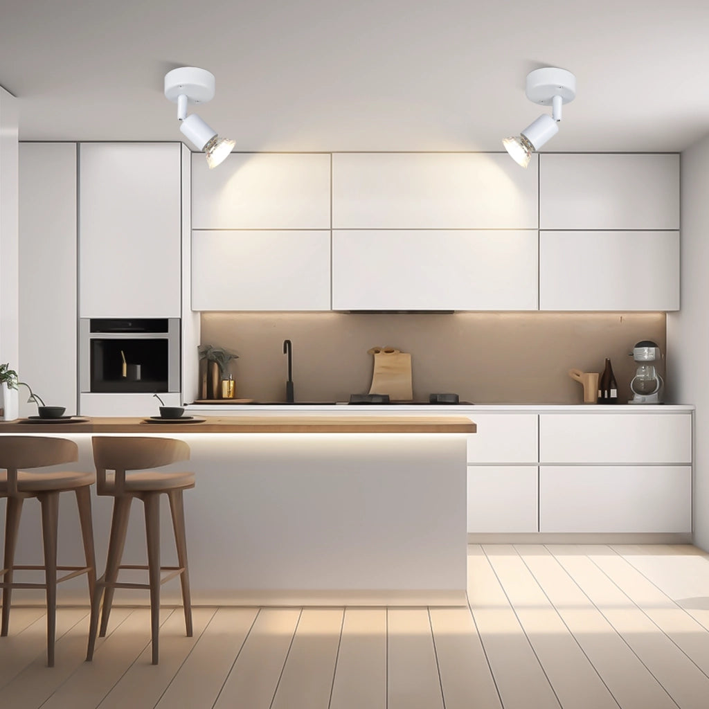 ZMH Faretto da soffitto moderni 1 fiamma GU10 con lampadina inclusa