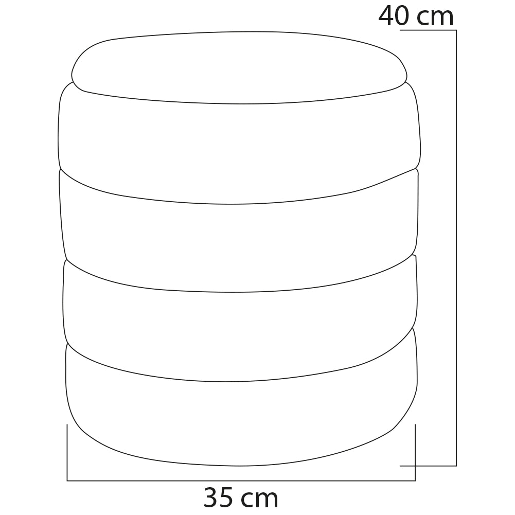 Set 2 Pouf Contenitori Rivestimento Bounclè Bianco Seduta Imbottita Ergonomica
