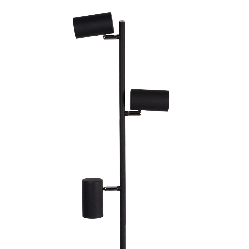 Lampada da terra Kanlux Evalo FL nera 3 faretti GU10 10W
