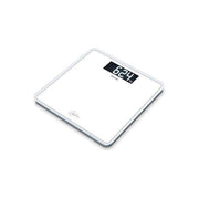 Beurer GS 400 SignatureLine White Bilancia in Vetro con Portata fino a 200 kg, 31 x 31 cm, Bianco