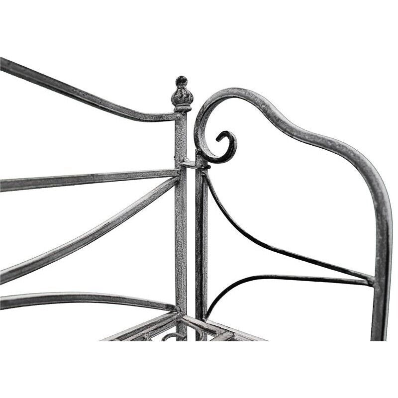 SCAFFALE PORTAVASI NOELLE CON 4 PIANI IN COLORE BIANCO OSSIDATO 61 X 32X H156 CM