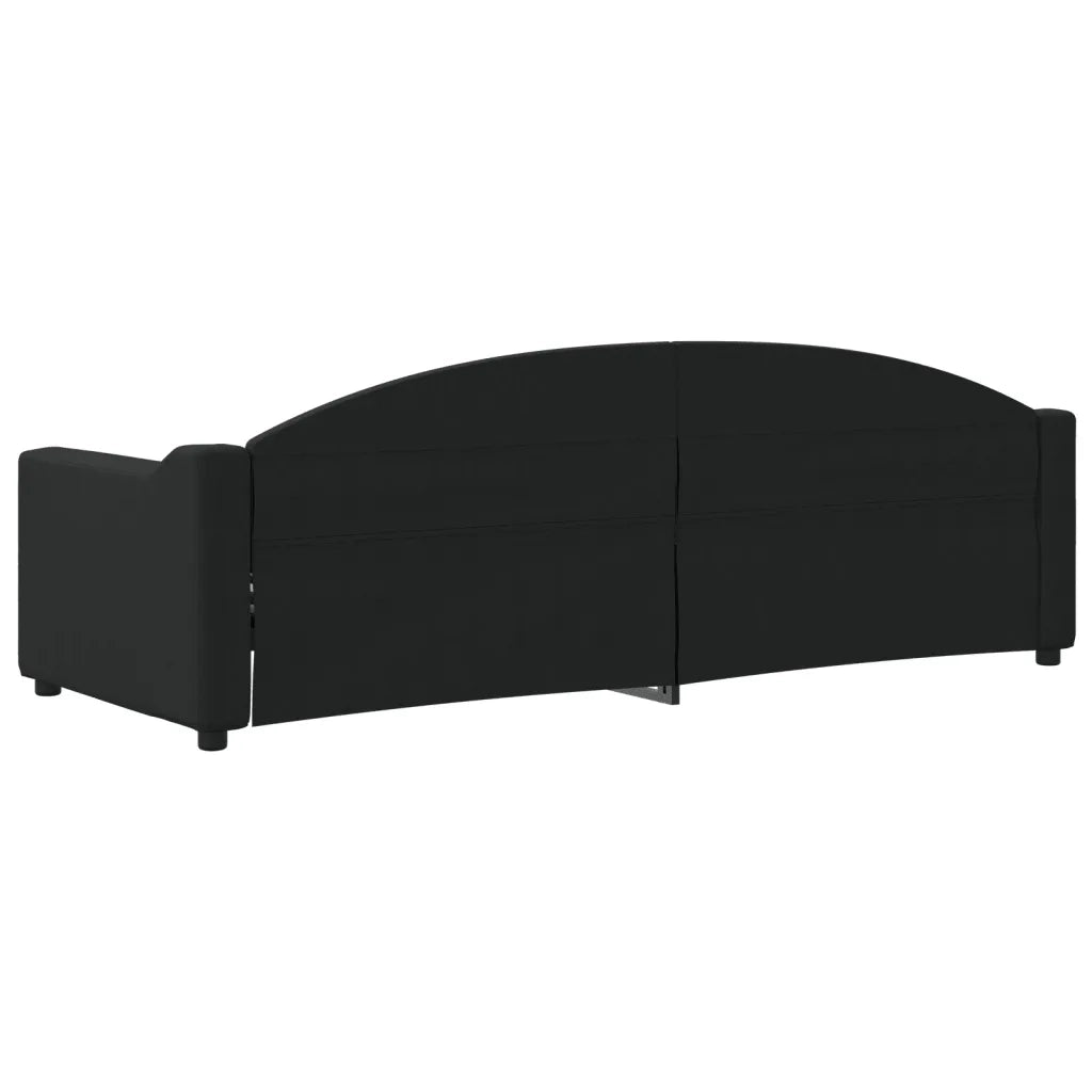 Letto da Giorno Nero 80x200 cm in Tessuto 354180